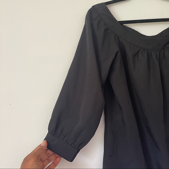 Anthropologie Maeve Black Off The Shoulder Top - Picture 6 of 10